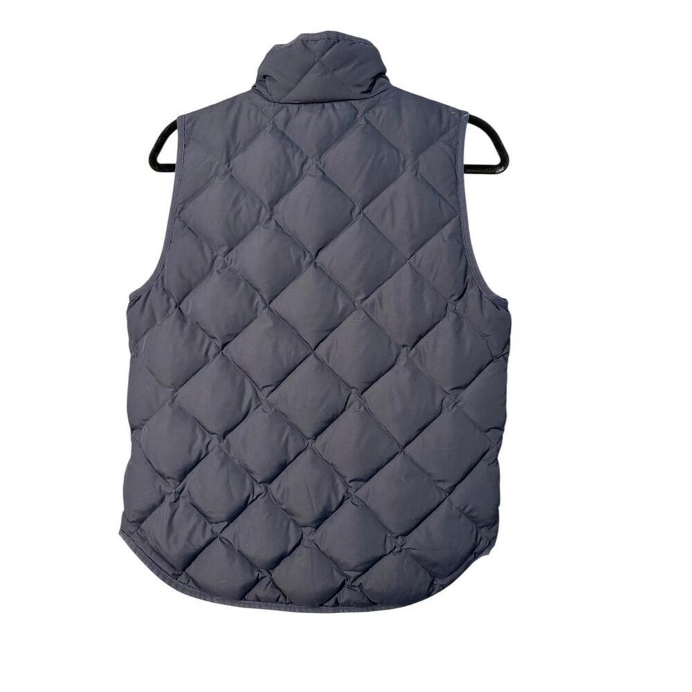 ****J.Crew Quilted Puffer Down Vest Women's Sz S Navy Blue Lightweight - Picture 2 of 4